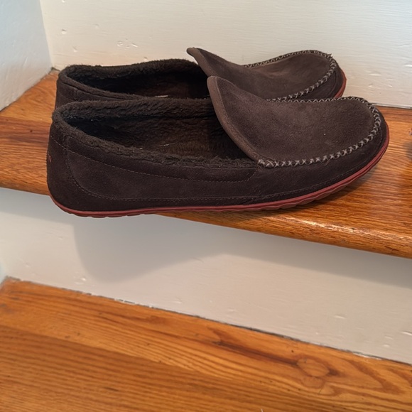 Men’s LL BEAN Brown Suede Slipper - Picture 3 of 6
